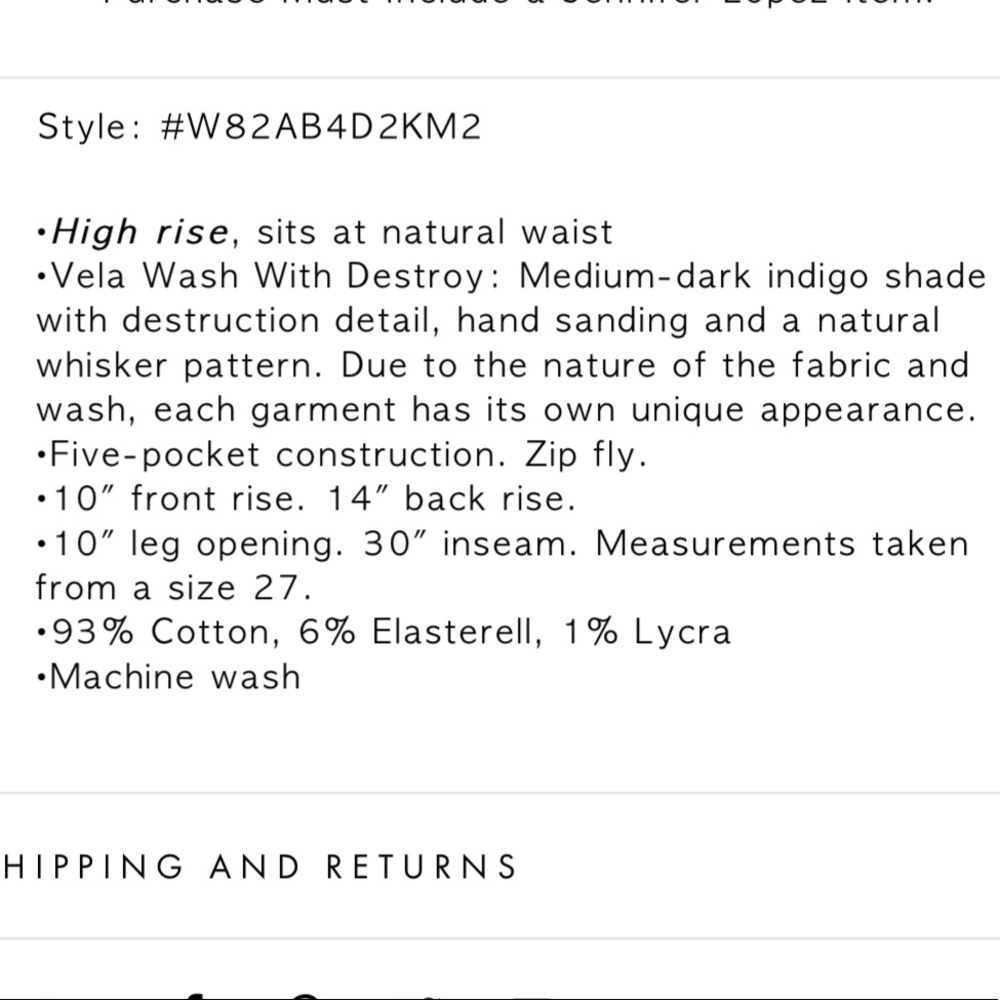 GUESS High Rise Skinny Jeans with Rips - Picture 8 of 8